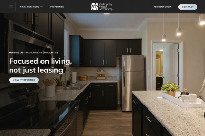 MRG Apartments Website Preview