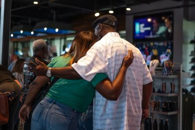 Employee hug topgolf