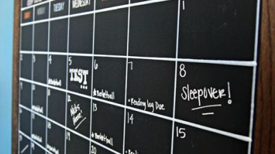 DIY Chalkboard Calendar12