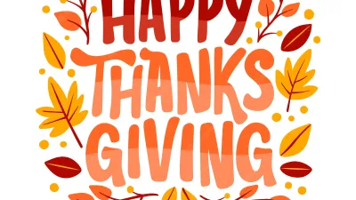 Happy thanksgiving lettering design 52683 27993