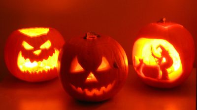 Carved pumpkin