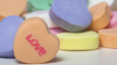 Candy hearts purchased