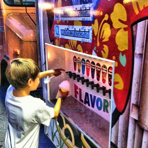 Memphis Food Trucks boy making a snow cone