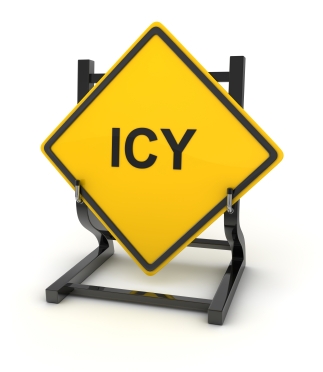 Beware of black ice.