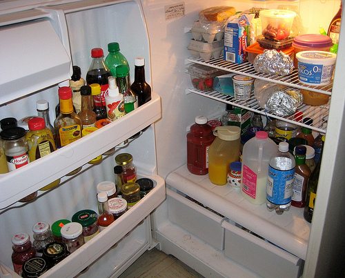 an open refrigerator