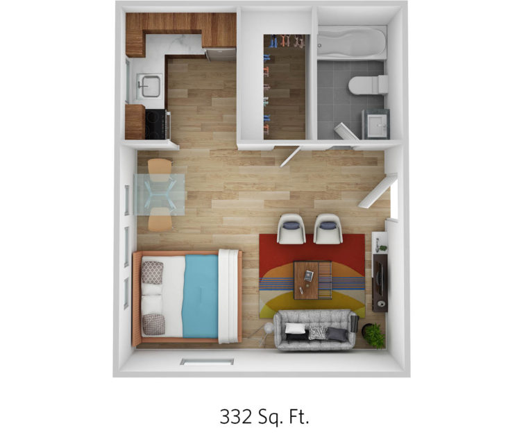 Limited Availability!  Rents at $759 Floorplan