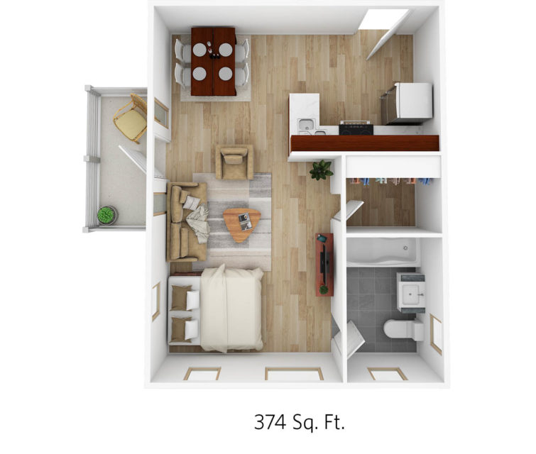 Limited Availability!  Rents at $779 Floorplan