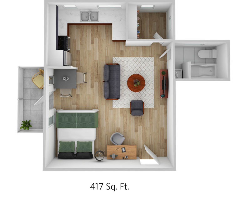 Limited Availability!  Rents at $789 Floorplan