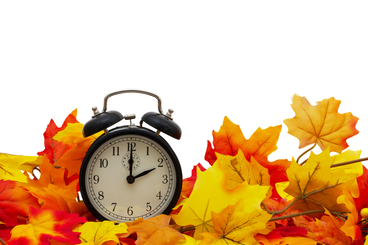 Fall Back! Time Change on November 5th