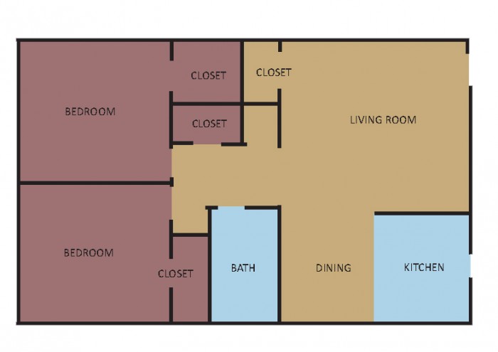 Highlands Two Bedroom Floorplan