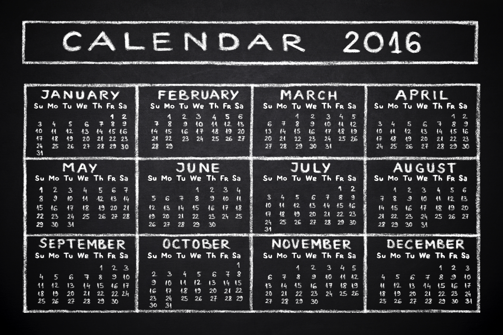 DIY: Chalkboard Calendar