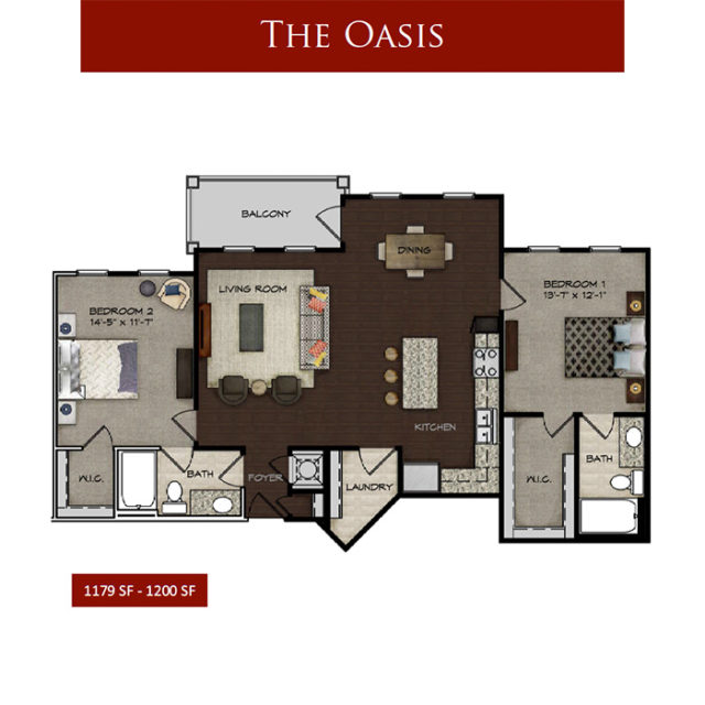 The Oasis Floorplan