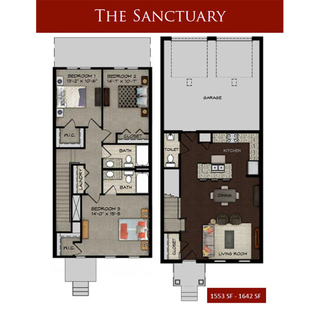 The Sanctuary Townhouse Floorplan